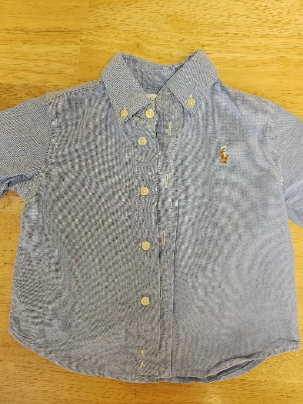 Ralph Lauren Light Blue Button-Down Shirt For 12M Classic Jean